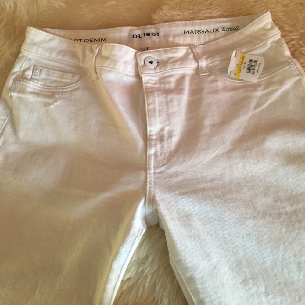 DL1961 jeans skinny ankle distressed denim